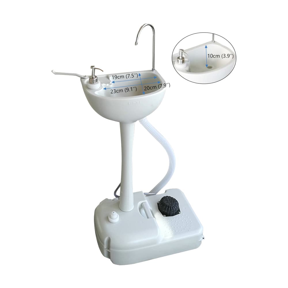 【Same Code:58361017】CHH-7701 Portable Removable Outdoor Wash Basin White