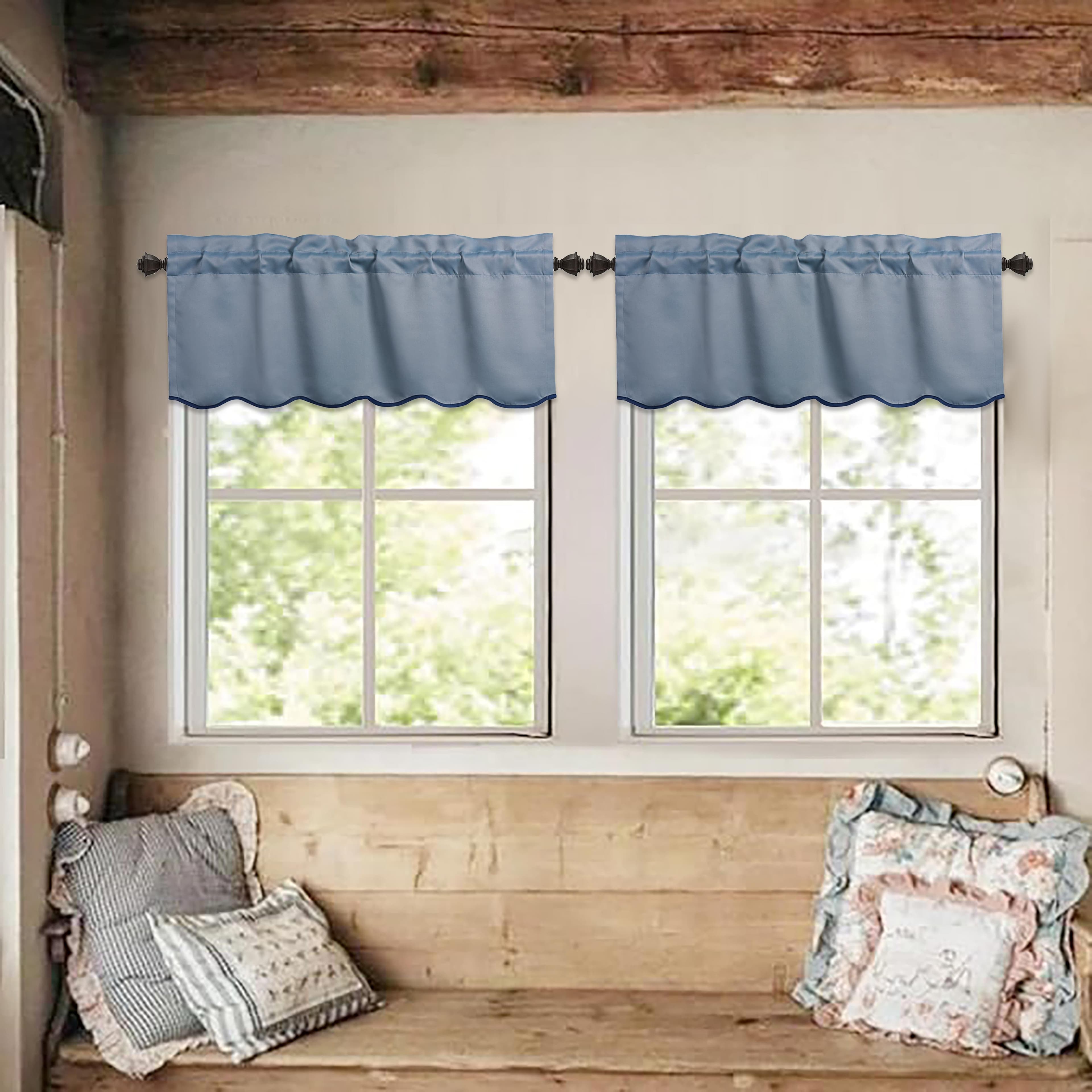 2 Panels Blackout Window Treatment Valances
