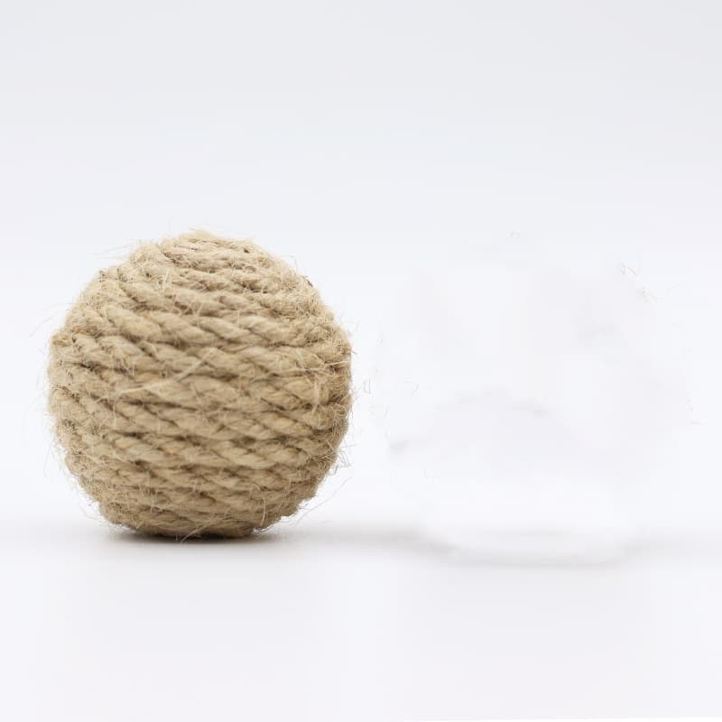 Pet Hemp Rope Ball 45 Cm Natural Color Woven