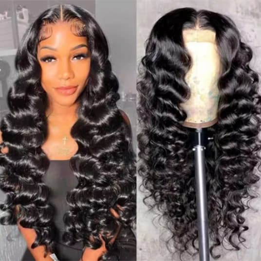 Loose Deep Wave Lace Frontal Wig HD Lace Wig 13x6 Human Hair