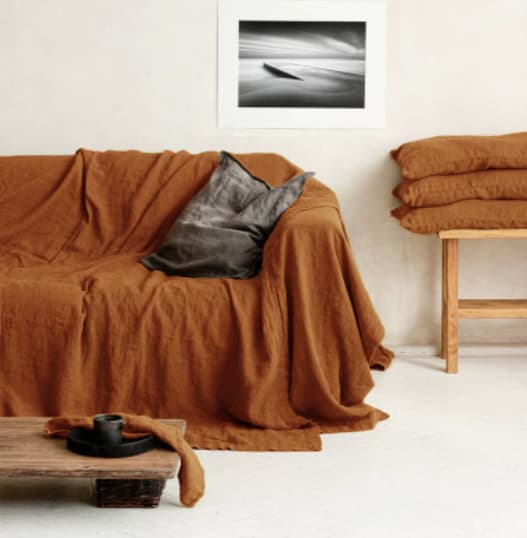 Towel Hemp Throw Sofa Air-conditioning Blanket