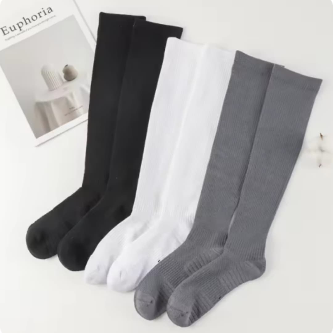 Slimming Compression Socks Made Of Bamboo Fiber Antibacterial And Deodorizing.