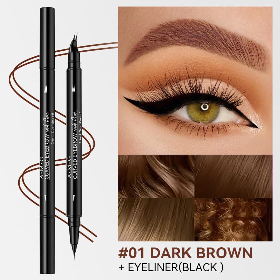 Double-ended Brow Pencil And Eyeliner 2-in-1