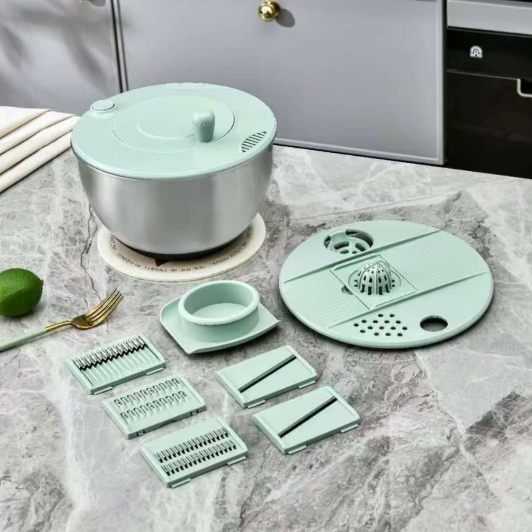 Multifunctional Vegetable Salad Spinner And Slicer