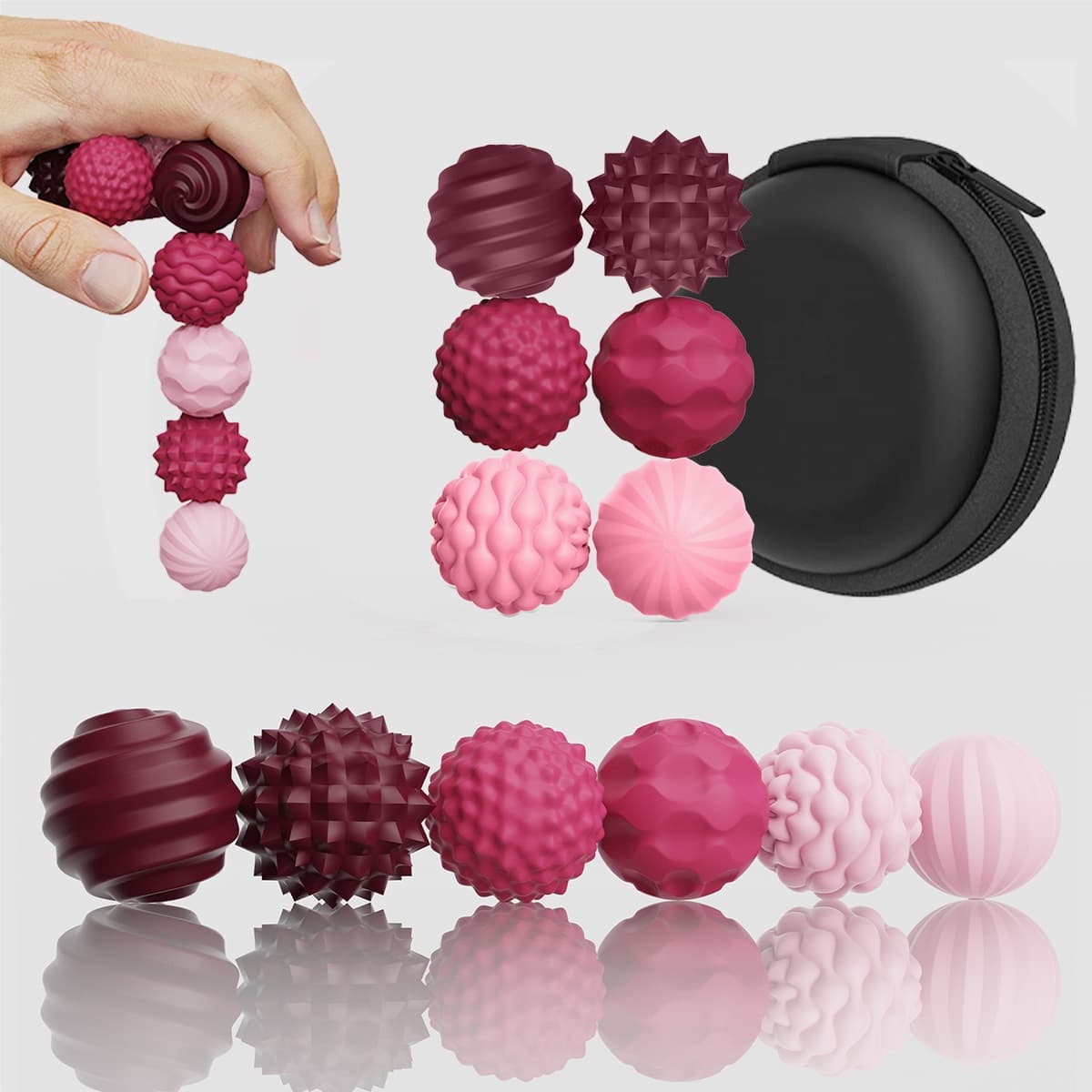 Childrens Silicone Sensory Magnetic Ball Stress-relief Toy