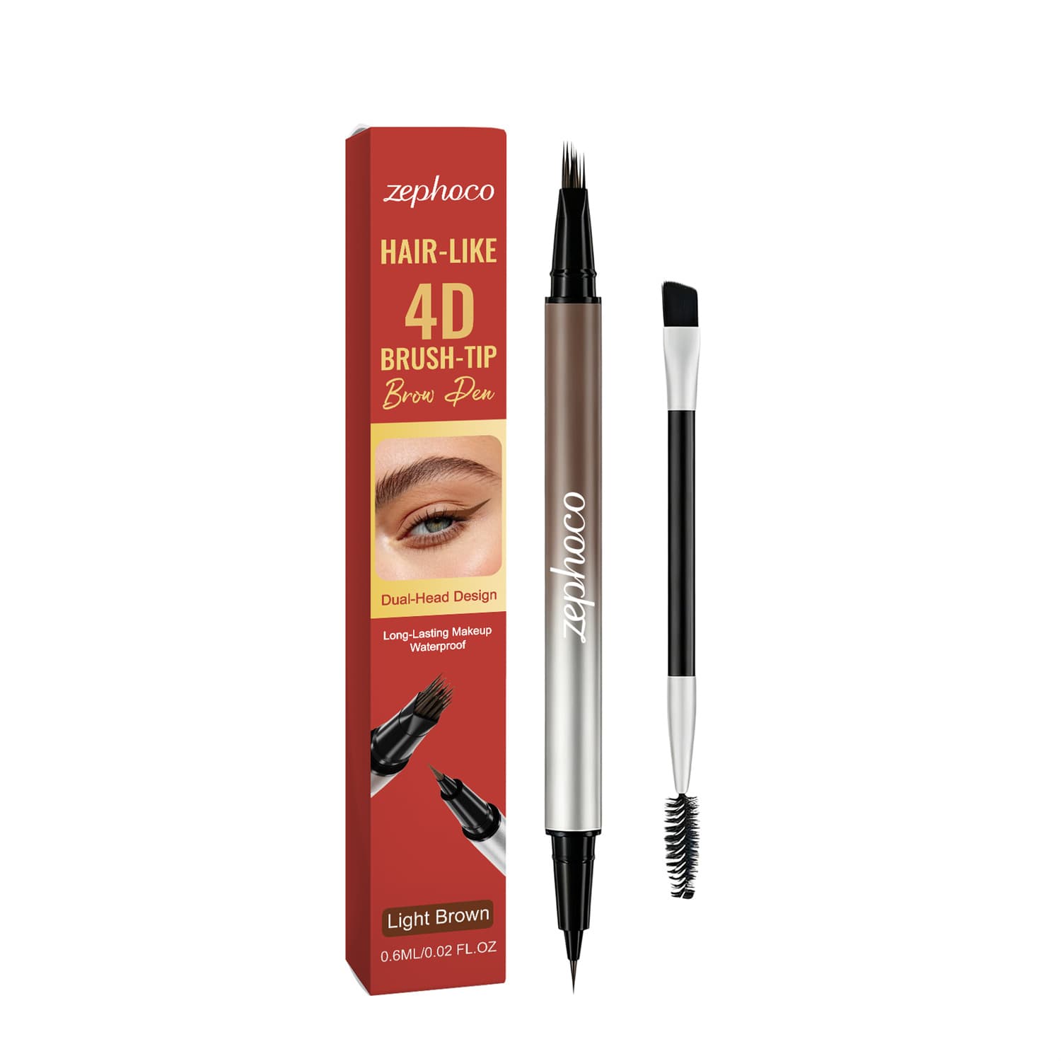 Double-headed Waterproof Eyebrow Pencil