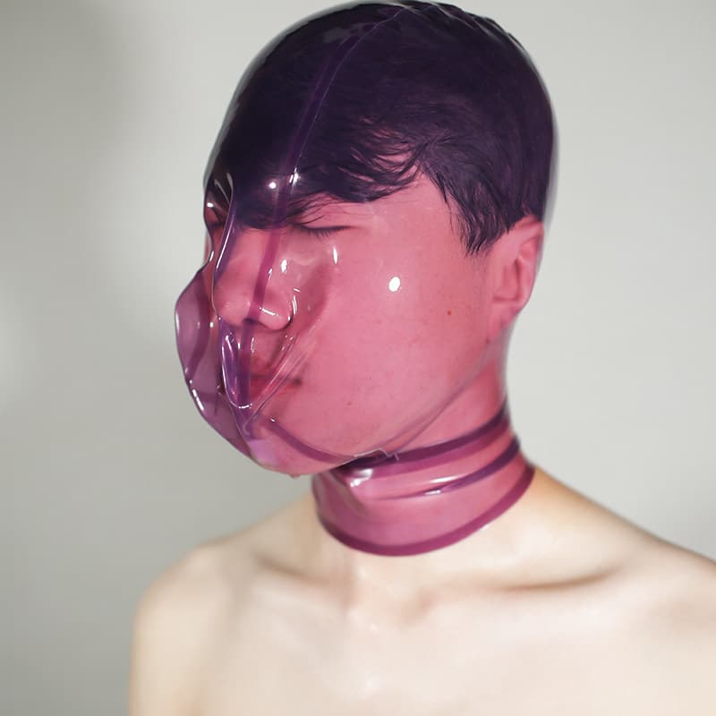 Latex Hood Halloween Cosplay Mask