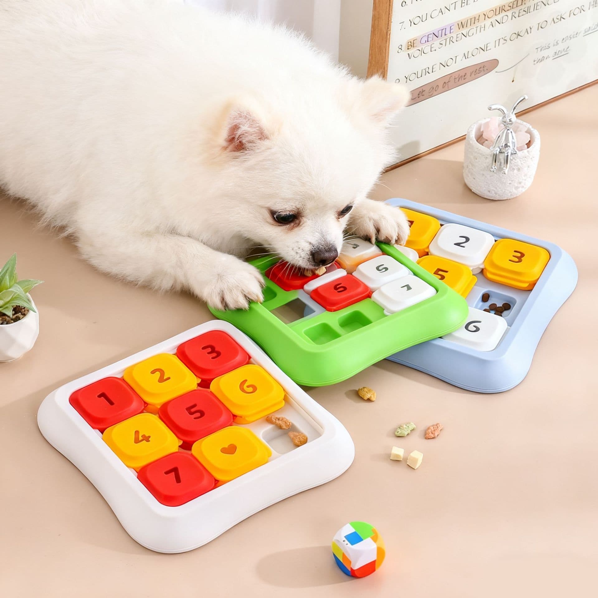 Dog Slow Feeder Bowl Companion Intelligence-Boosting Puzzle Toy