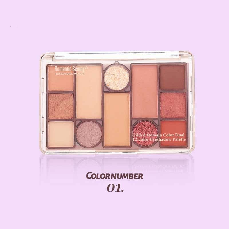 Multicolor Eye Shadow Plate Matte Thin And Glittering Long-lasting Fadeless Makeup