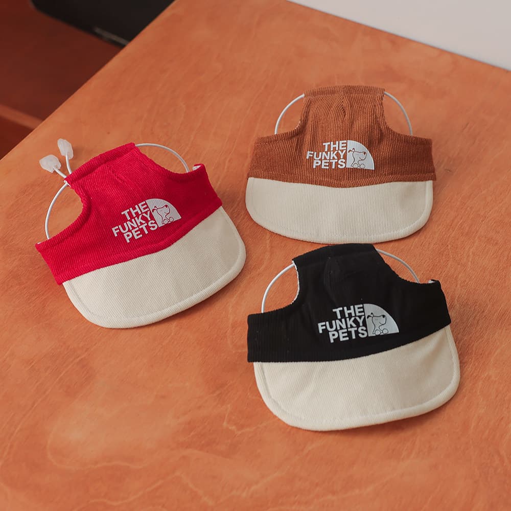 Contrasting-color Dog Baseball Cap With Good Breathability
