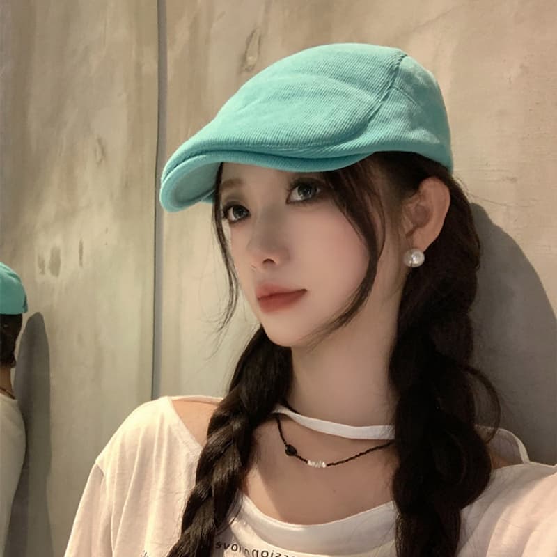 New Japanese-style Retro Newsboy Cap For Women Autumn Season