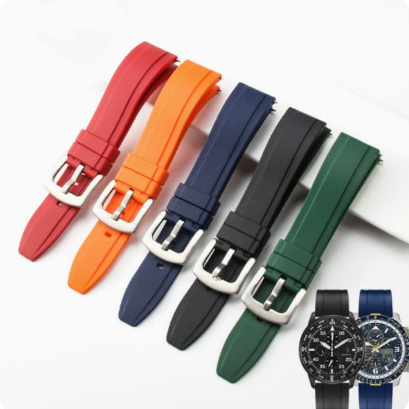 Rubber Strap Smartwatch Quick-release Curved Strap