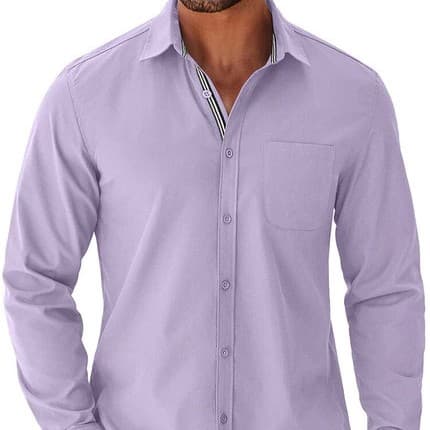 Four-way Stretch European-size Casual Men's Shirt