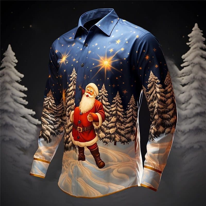 Santa Claus Holiday Shirt Number