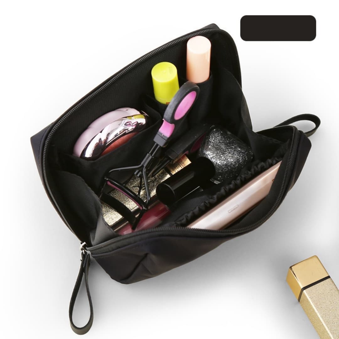 Internet Celebrity Korean Version Red Envelope Makeup Bag, Cationic Portable Mini Travel Storage Bag, Hand-held Bag--Black