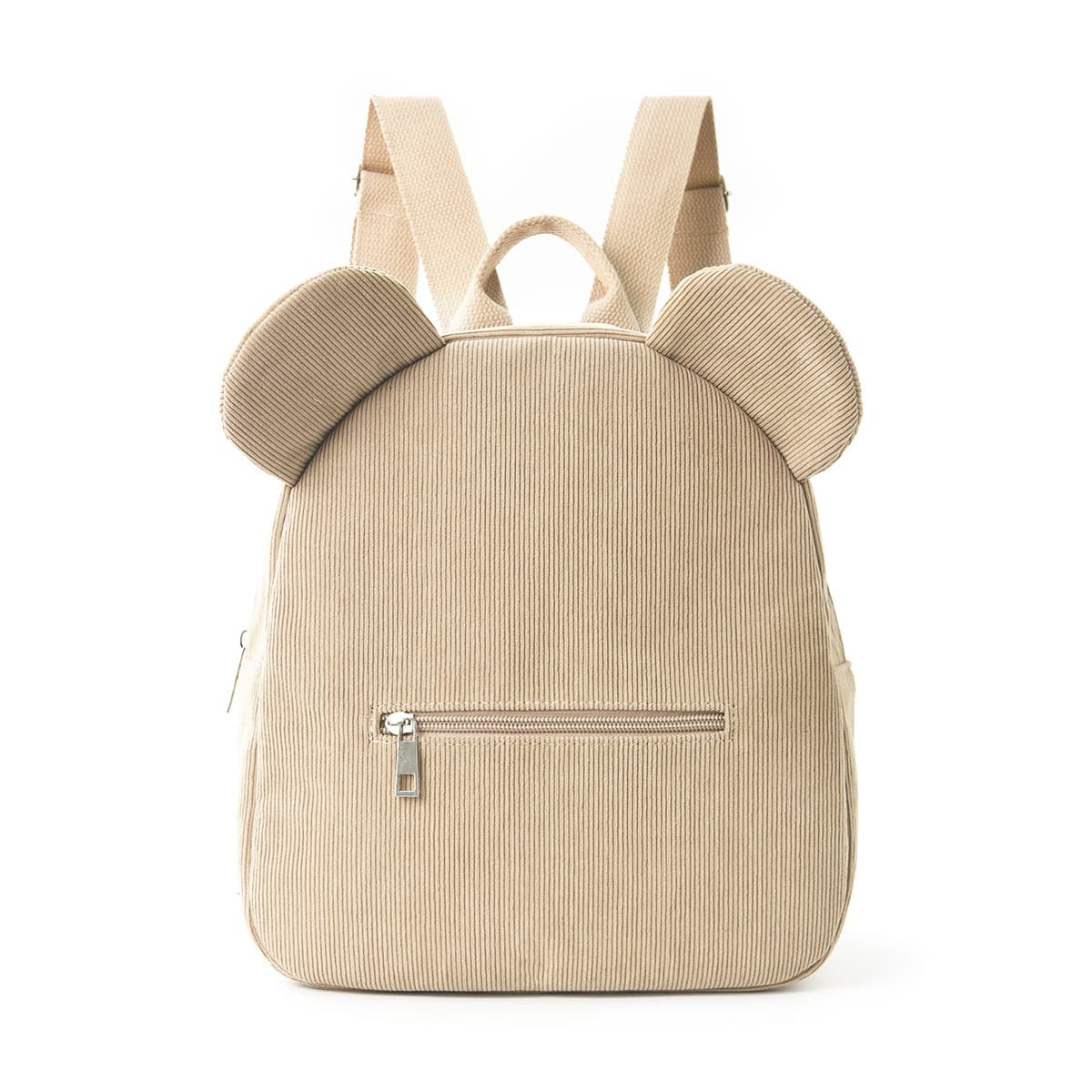 Plush Backpack 2025 New Popular Fashion Casual Ear Teddy Bear Backpack Cartoon Children's Backpack-1087 Corduroy Khaki