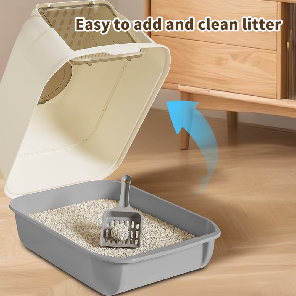 Only Self Pickup---Double-door Cat Litter Box