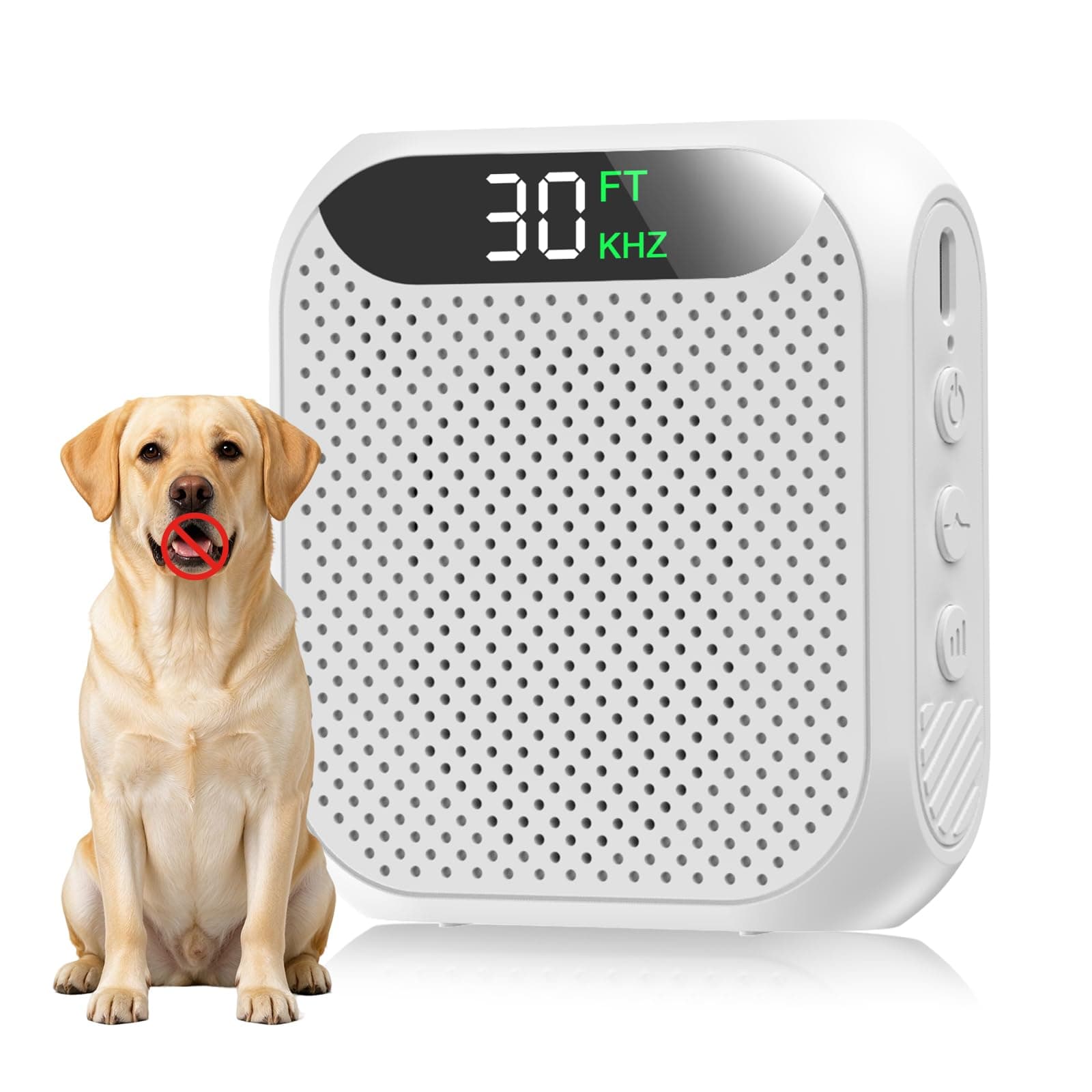 Anti Barking Device For Dogs,3 Modes Dog Bark Deterrent Device Ultrasonic Bark Box With Adjustable Range & Frequency Levels Type-C Dog Barking Silencer For Indoor & Outdoor Home Use