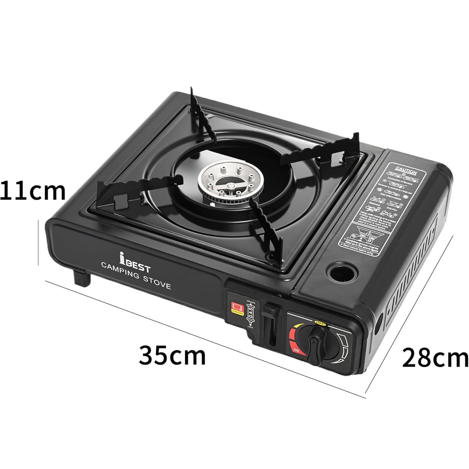 Outdoor Camping Butane Gas Stove Portable Single Burner Hob BBQ Picnic Cooker UK