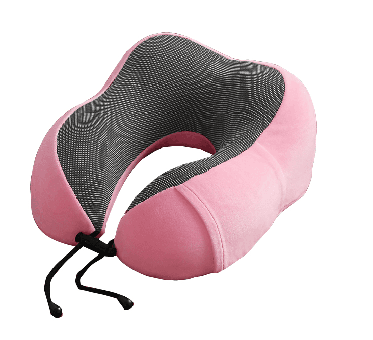 Memory cotton U-shaped pillow-pink-1 piece