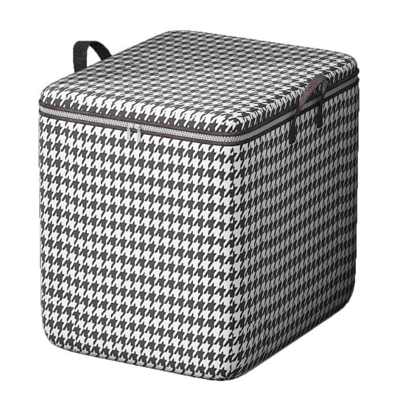 houndstooth quilt bag-180L-double open zipper-nonwoven fabric-1 piece