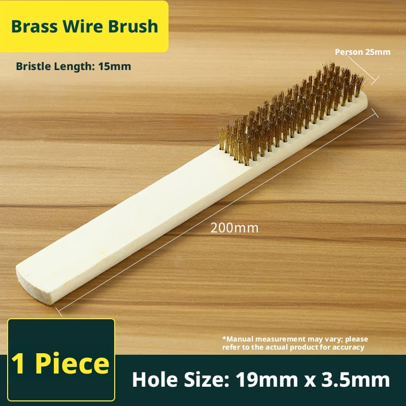 Steel wire brush-brass wire brush