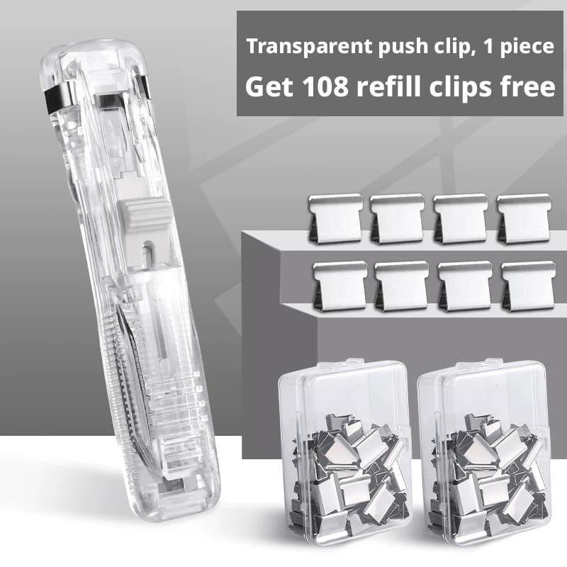 Clip pusher-clear white
