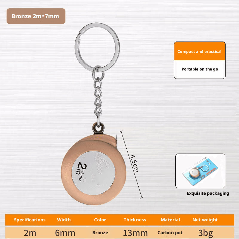 Mini tape measure-copper