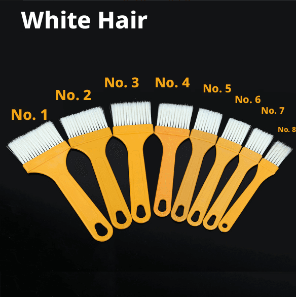 Cleaning Brush-White Hair-Size 1 - 1 pack