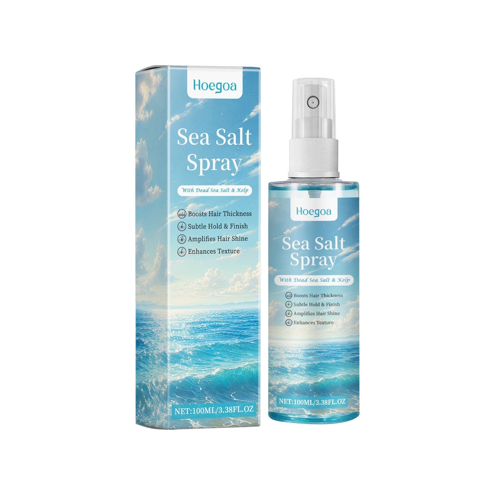 HOEGOA Sea Salt Hair Styling Spray, 100 ml