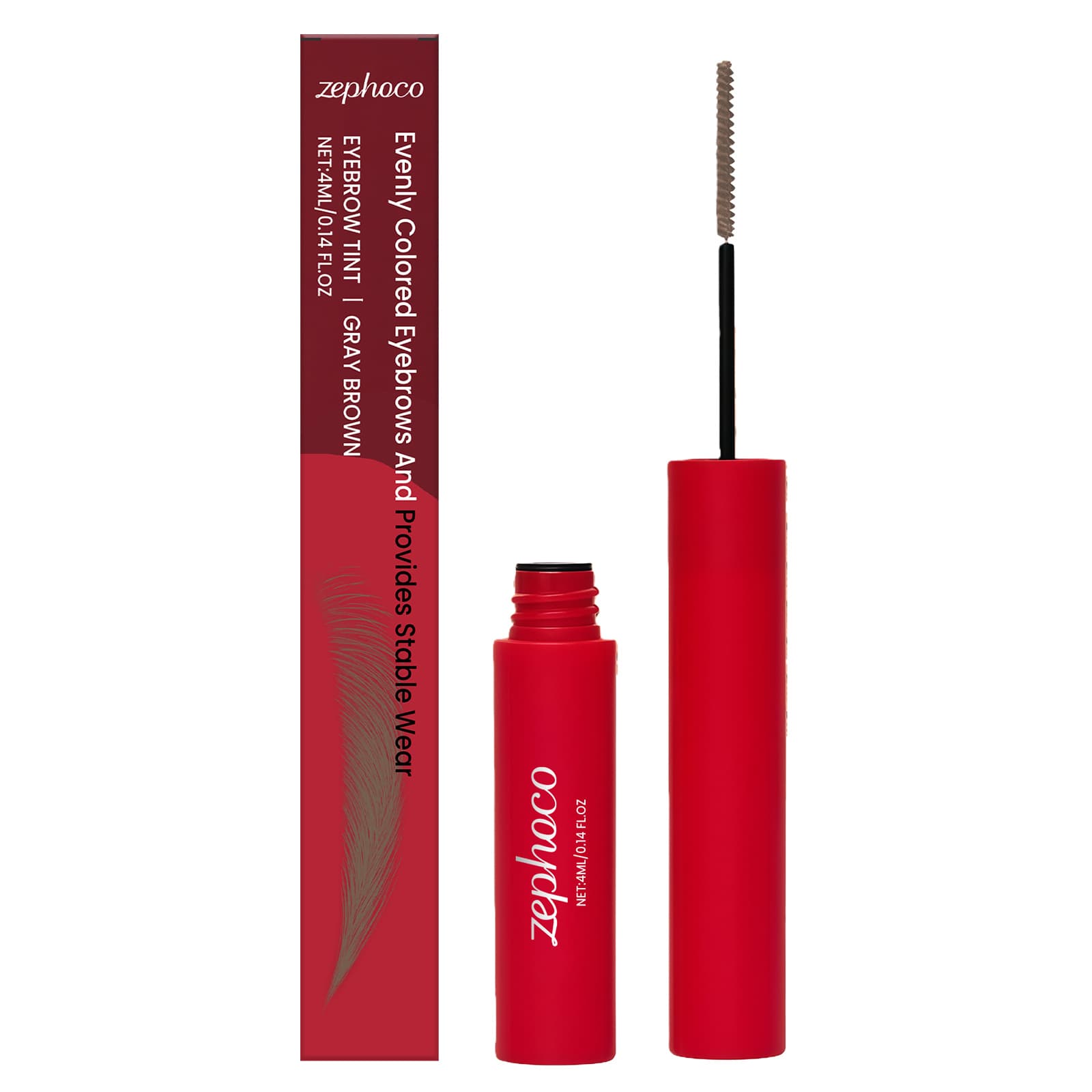 Gray-brown and Red-toned Long-lasting Eyebrow Dye, 4ml, Eyebrow Cream, Care Cream for Daily Use