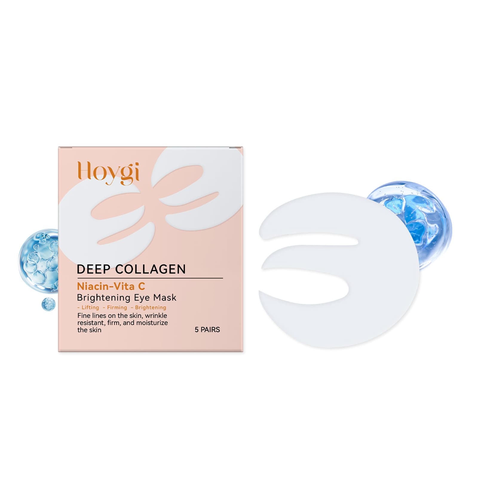 Brightening Eye Mask, 5pcs, Eye Care Product for All Skin Types