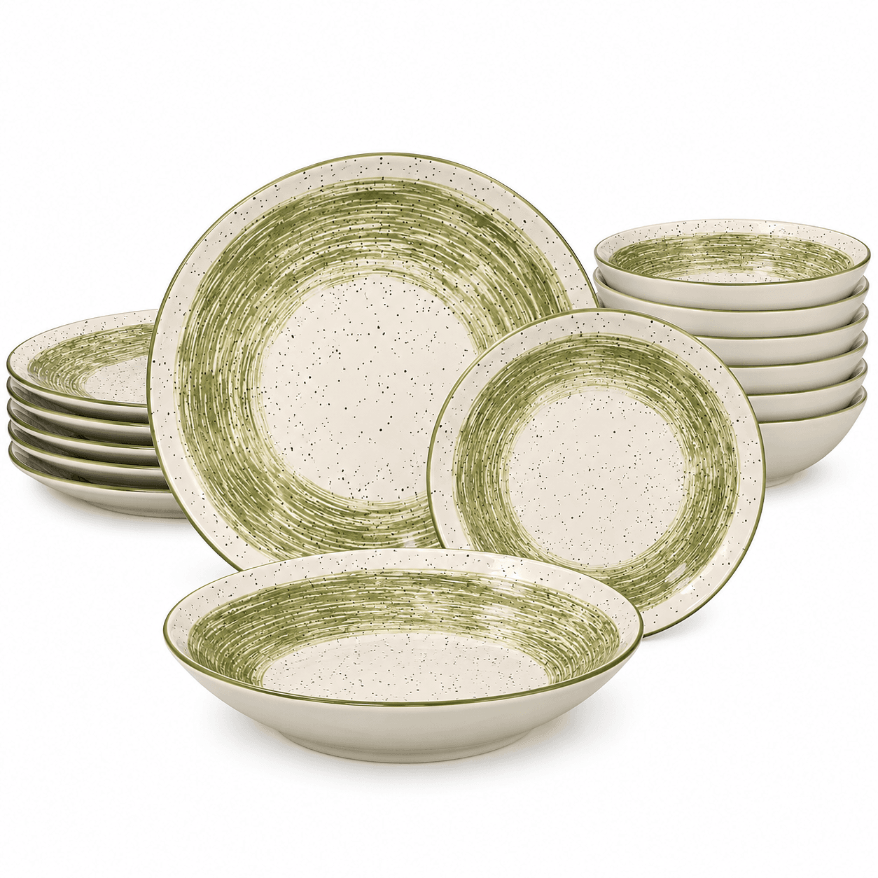 This Vajilla Of 12 Pieces With Finish Patinado Offers A Style Elegant And Handcrafted For Its Table