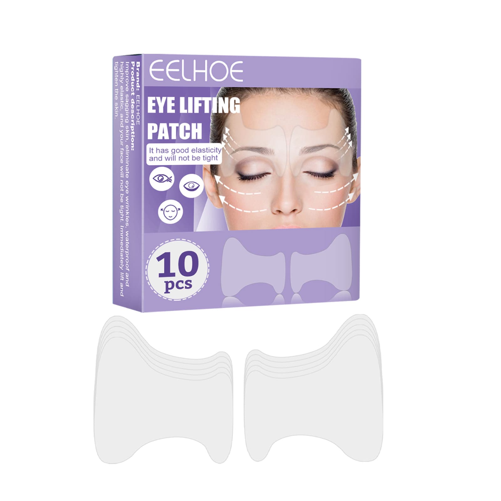 Eye Lifting Patch, 10pcs, Eye Care Product for All Skin Types