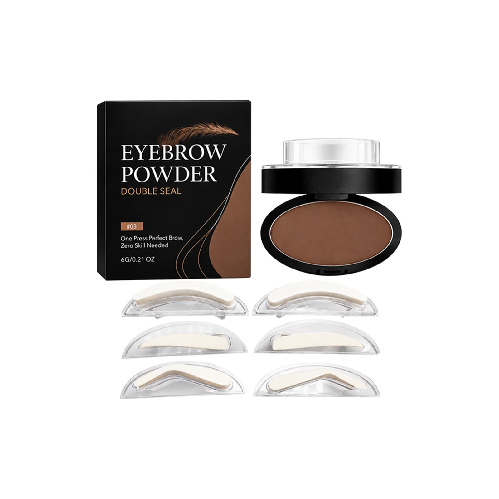 Eyebrow Powder, 6g, Care Powder for Daily Use