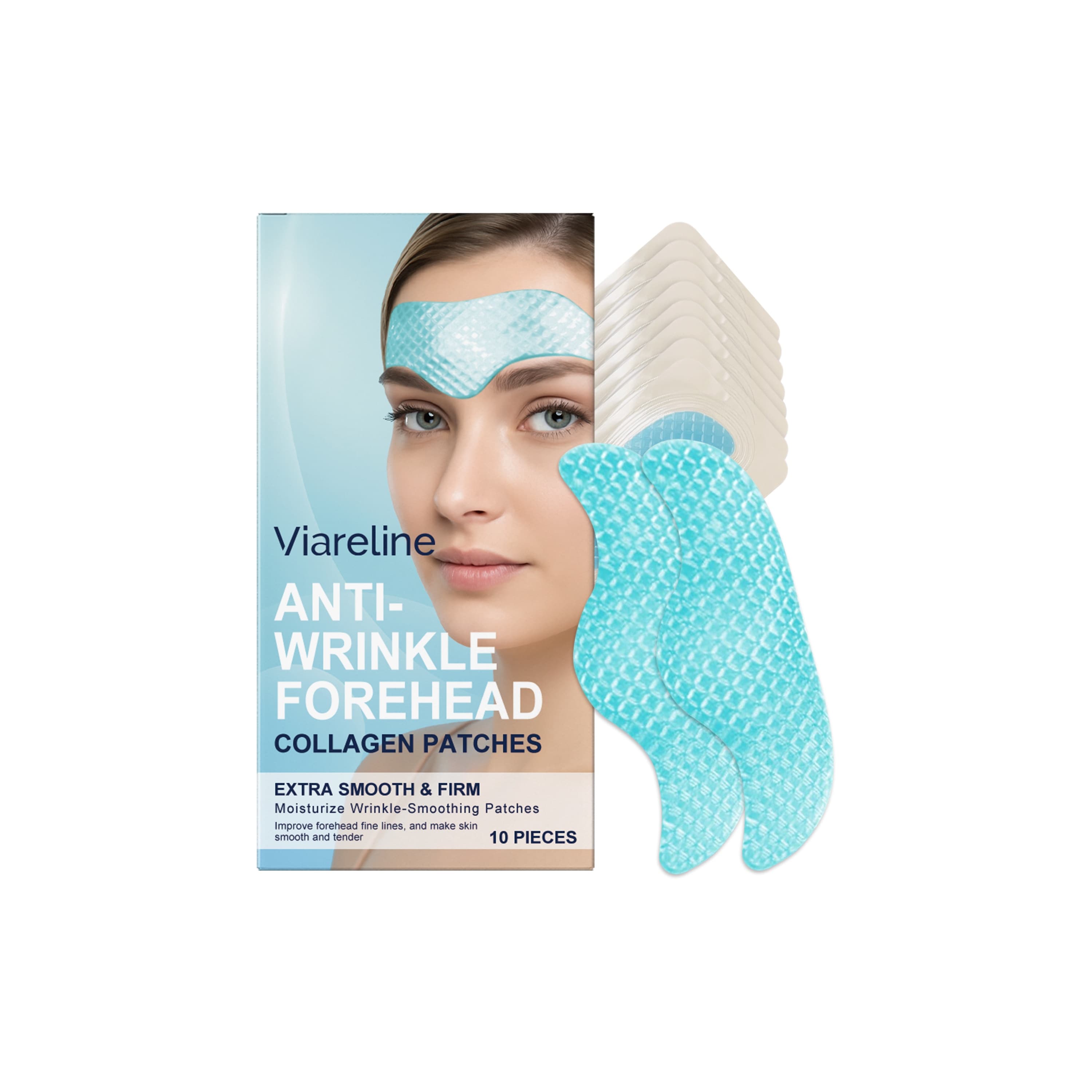 Moisturizing Forehead Patch, 10pieces, Care Patch for Daily Use