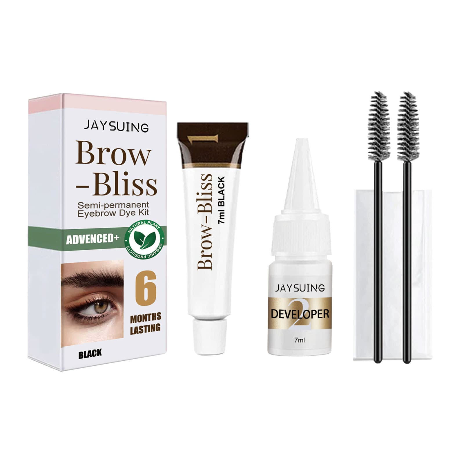Eyebrow Dye Set, Long-lasting Waterproof Without Makeup, Dietary Supplement for Daily Wellness