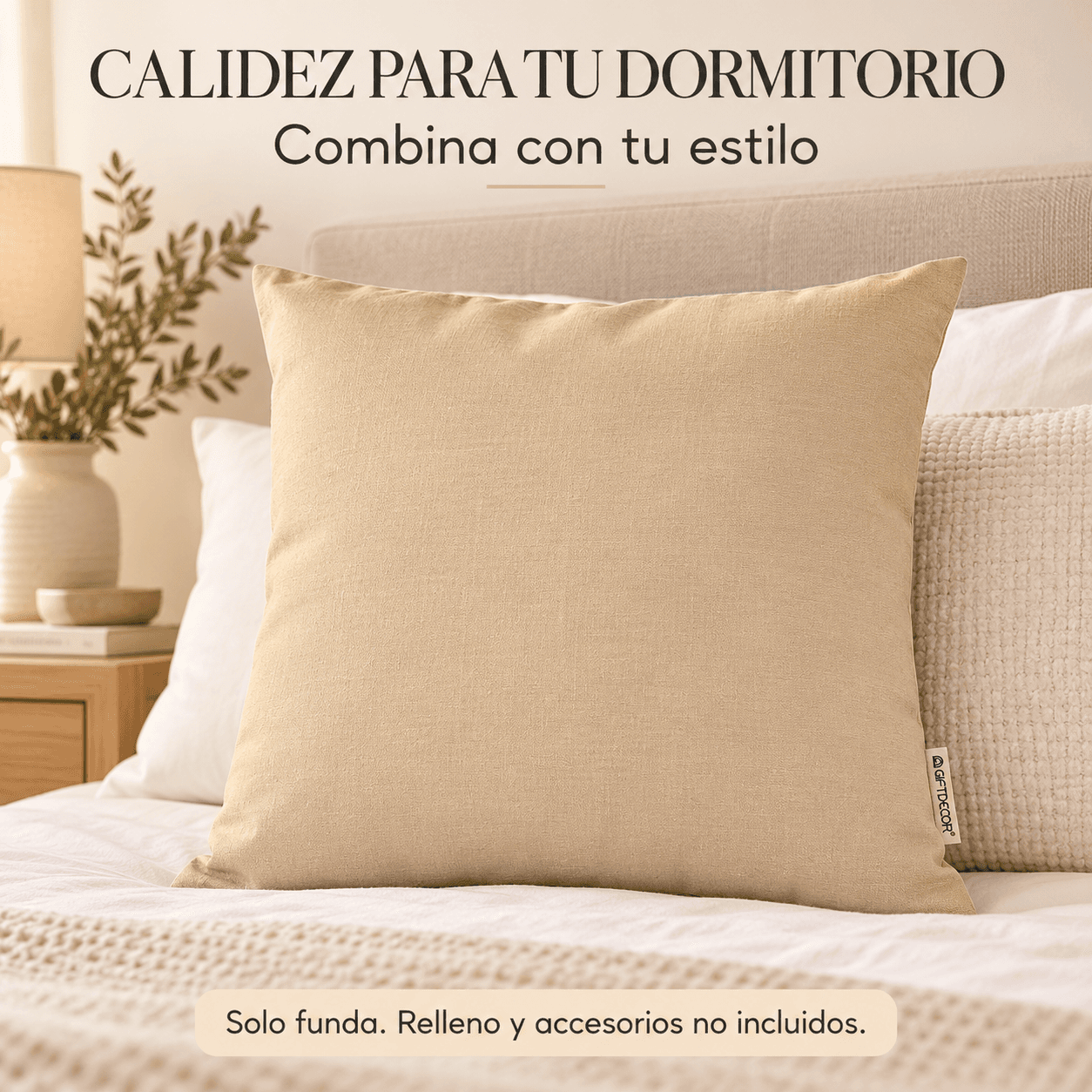 This Cover Of Cushion With Cremallera Of Giftdecor Is A Practical And Elegant Solution For Decorating Its Home, Presented In A Pack Of 24 Units
