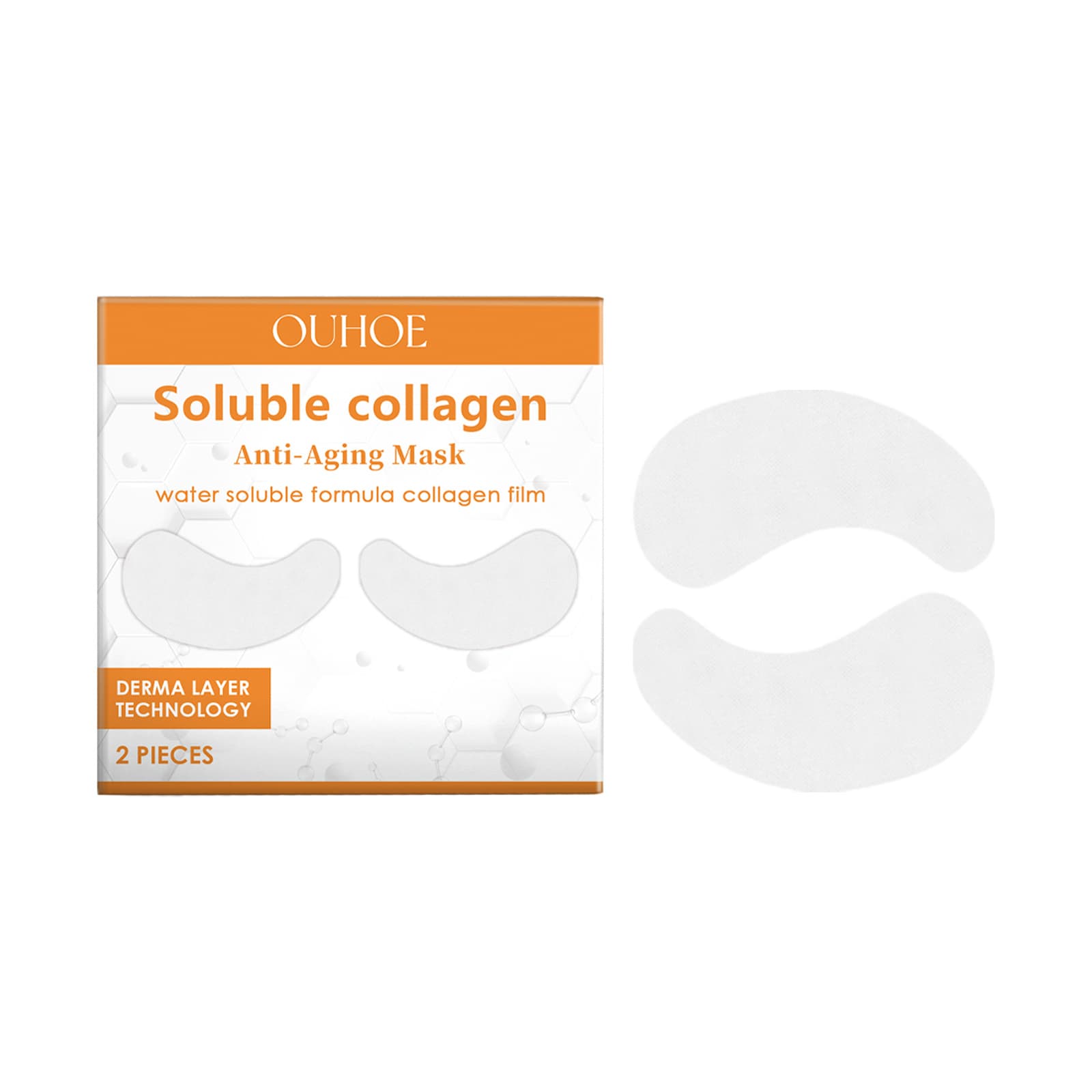 Collagen Soluble Eye Mask, 2 PIECES, Dietary Supplement for Daily Wellness