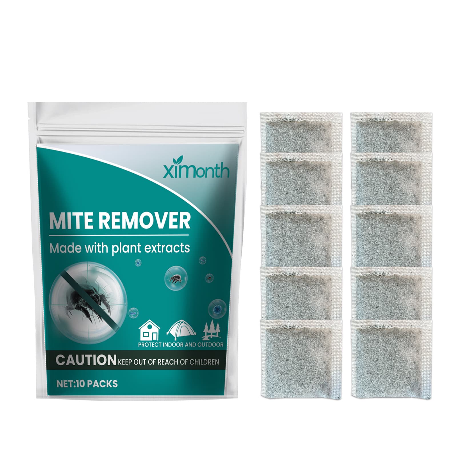 Herbal Mite Repellent Pouch, 10 Packs for Daily Use