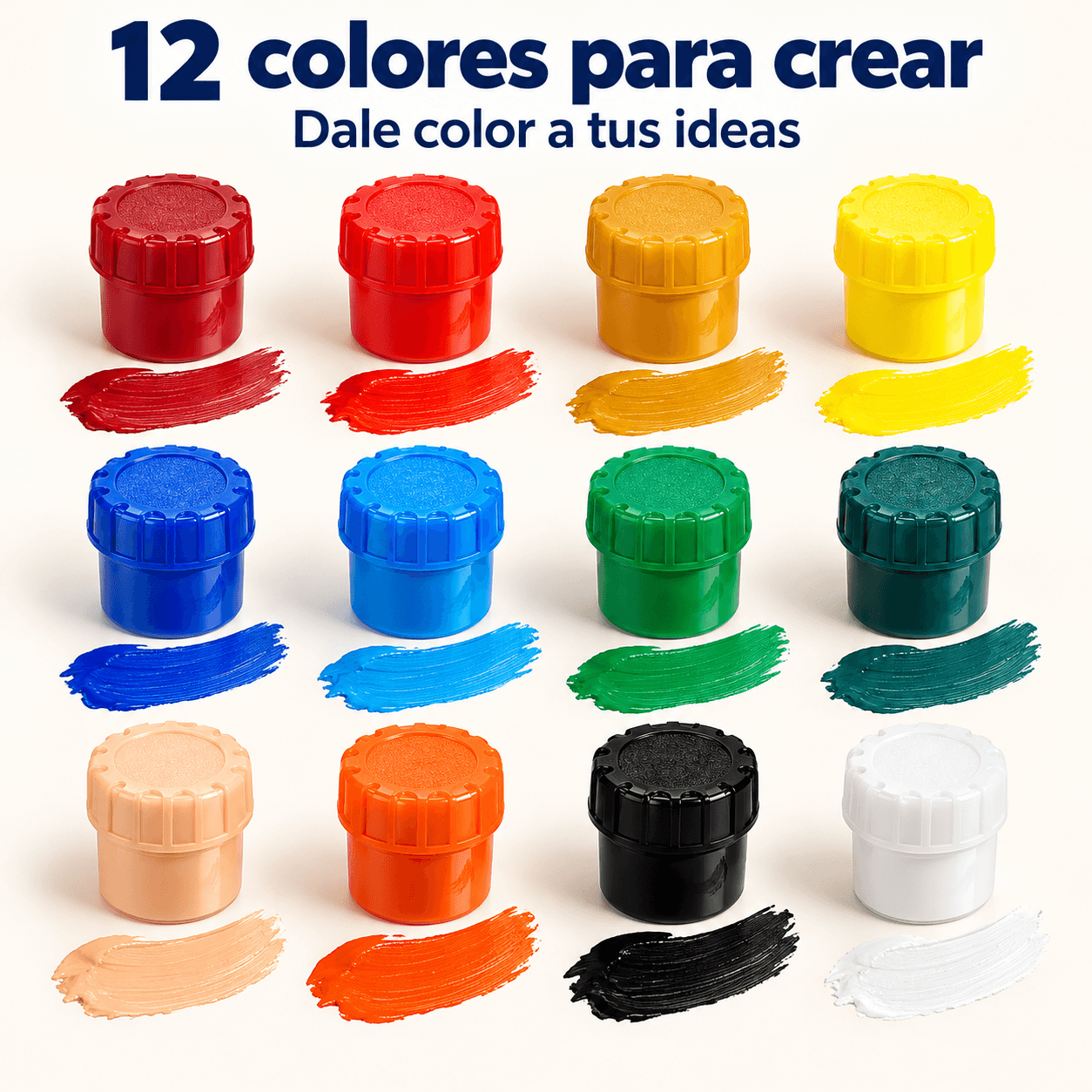 Set Of Tempera Paints From The Brand Pincello That Includes A Amplia Variety Of Colors For Activities Creativas