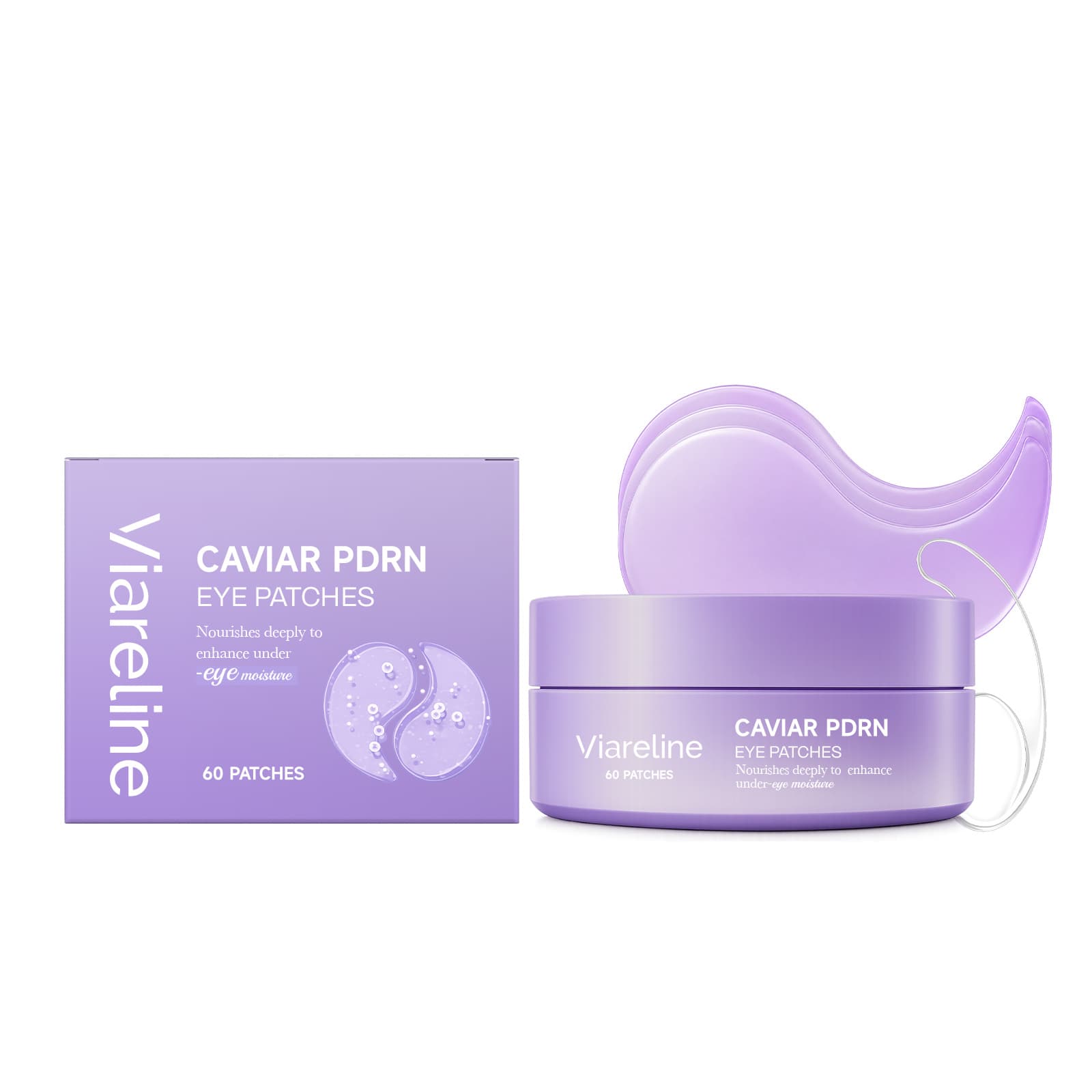 Caviar Moisturizing Eye Mask, 60pcs, Eye Care Product for All Skin Types
