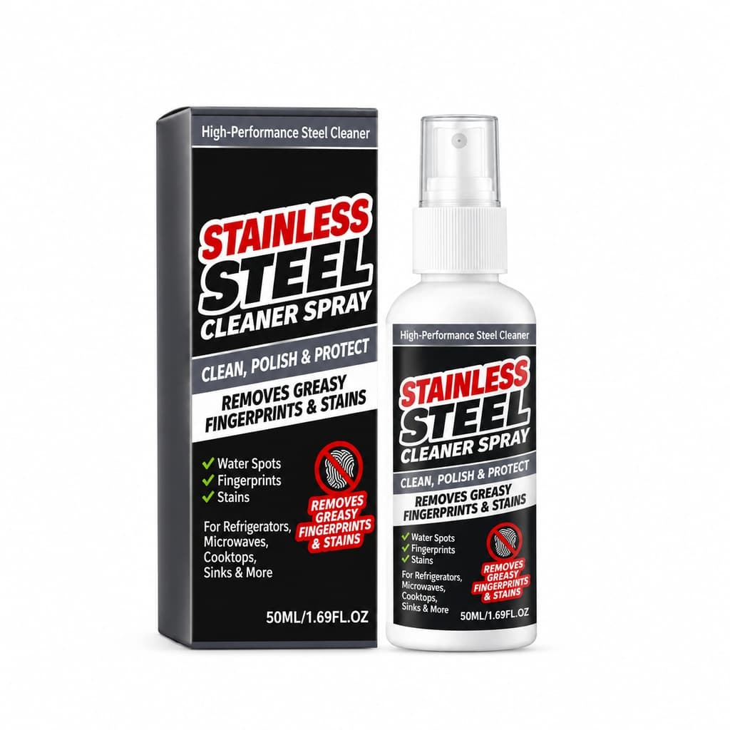 Stainless Steel Cleaner Spray, 50ml, Cleaning Agent for Home Cleaning