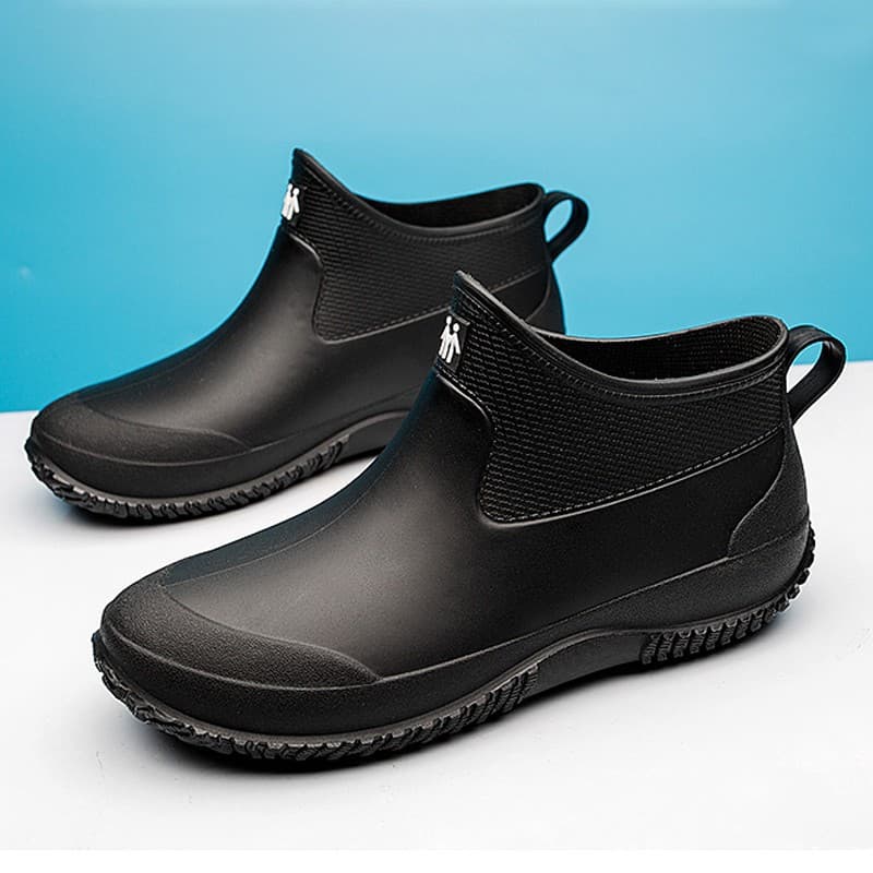 Mens Rain Boots Garden Outdoor Wellies Boots Short Wellington Ankle Shoe Size UK