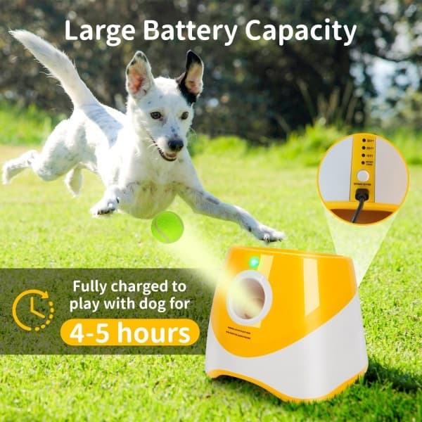 Dog Ball Throwing Machine Dogs Automatic Ball Launcher Indoor Outdoor