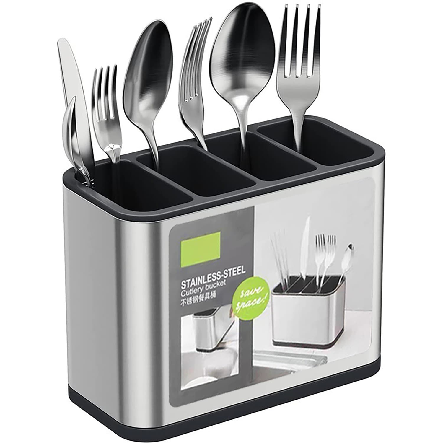 Kitchen Cutlery Holder Spoon Fork Utensils Storage Rack Drainer Multifunction Chopstick Storage Pot A Couverts Organisateur De Couverts
