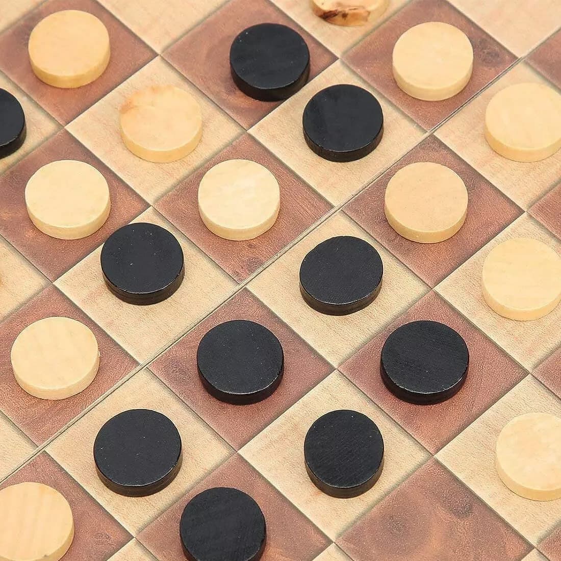 Large Chess Wooden Set Folding Chessboard Pieces Wood Board Family Toys 39x39cm