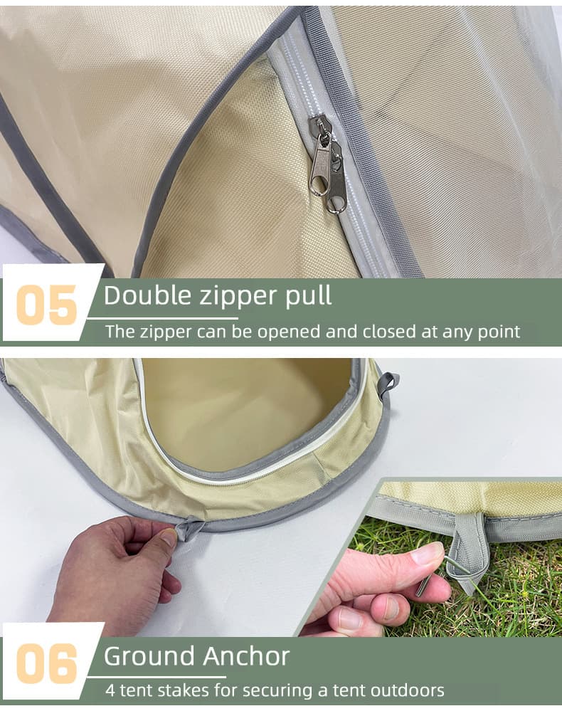 Folding Pet Tent, Lightweight And Portable, Puppy And Kitten Indoor And Outdoor Camping Style, Grass Outing Hut, Small Cage