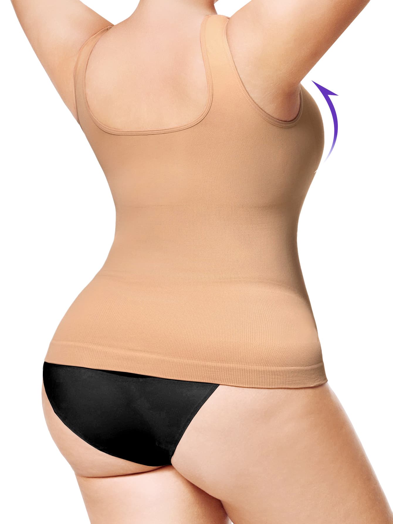 Foreign Trade Plus-Size Women's Shapewear Seamless Tummy Control Vest Shaping Tight-Fitting Sports Bra With Fishbone