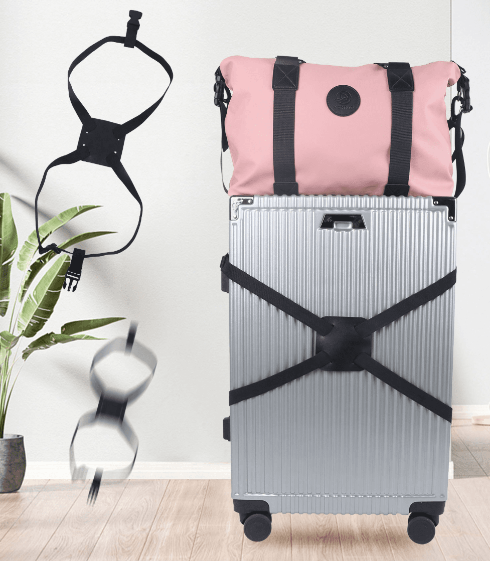 Luggage Strap, 8-shaped Multi-functional Suitcase With Fixed Strap, Handle Box, Safety Belt, Suitcase Consignment